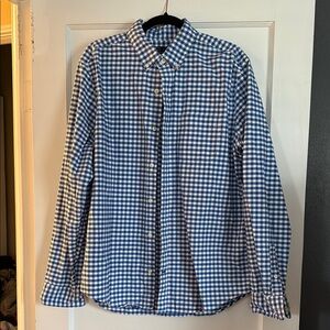 GAP Blue and White Gingham Casual Shirt